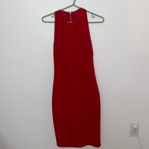 Classic red Zara midi dress (2/100 Bundle)